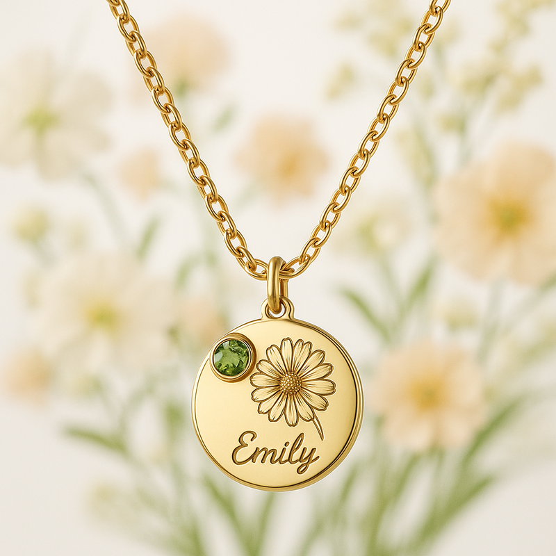 Custom Birth Month Flower Birthstone Charm Necklace: A Growing Trend in Personalized Floral Birthstone Jewelry for Jewelry Brands