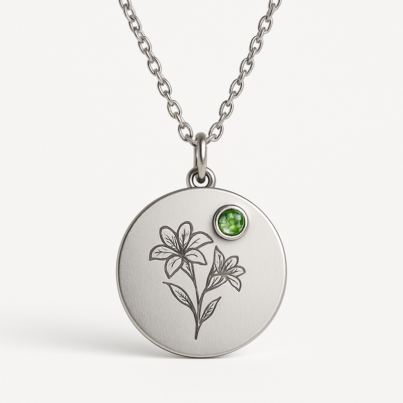Boost Your Jewelry Brand with Custom Birth Month Flower Necklace Manufacturing and Personalized Birthstone Designs