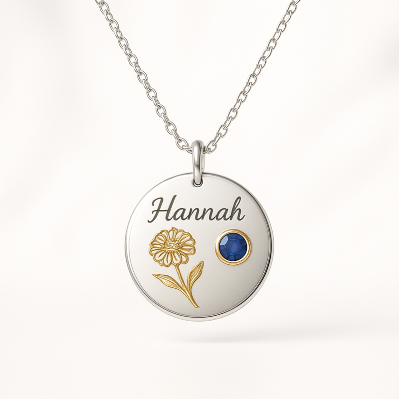Boost Your Jewelry Business with Custom Birthstone Charm Necklaces, Personalized Birth Month Flower Necklaces, and Custom Flower Birthstone Pendants
