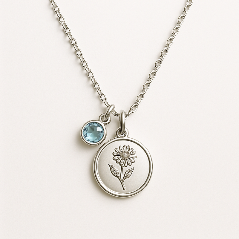 Custom Birth Month Flower Necklace: The Perfect Personalized Birthstone Charm Necklace for Wholesale Jewelry Brands