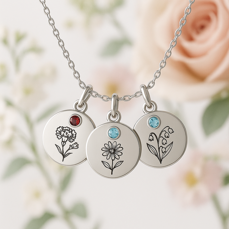 Custom Birth Month Flower Birthstone Charm Necklace: A Growing Trend in Personalized Jewelry for B2B Businesses