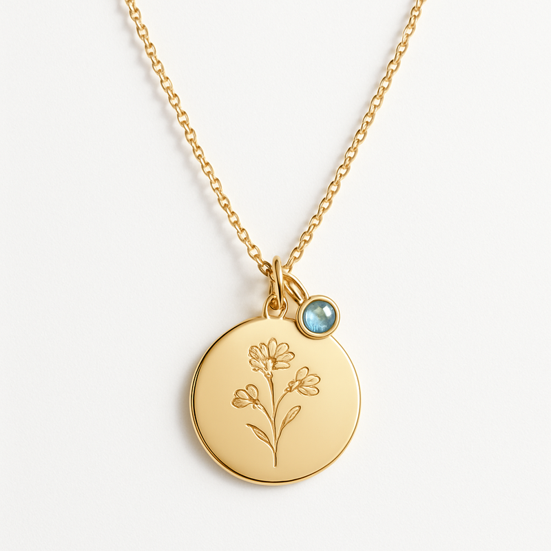 Boost Your Business with Custom Birth Month Flower Necklaces: Personalized Birthstone Charm Necklace Manufacturing for Wholesale Success