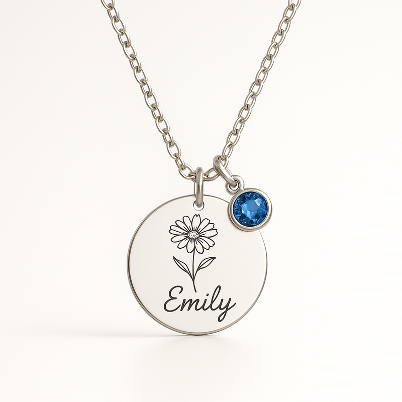 Boost Your Jewelry Brand with Custom Birth Month Flower Birthstone Charm Necklaces: Low MOQ & High-Quality OEM Manufacturing