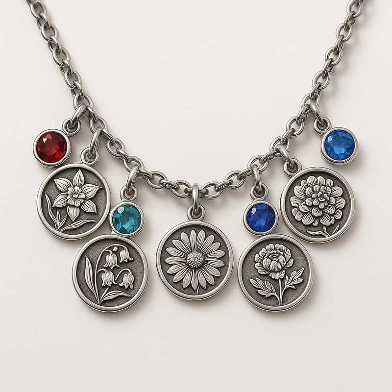 Timeless Blooms: Seasonal Charm Necklaces in Stainless Steel Timeless Blooms: Seasonal Charm Necklaces in Stainless Steel - Featured Image