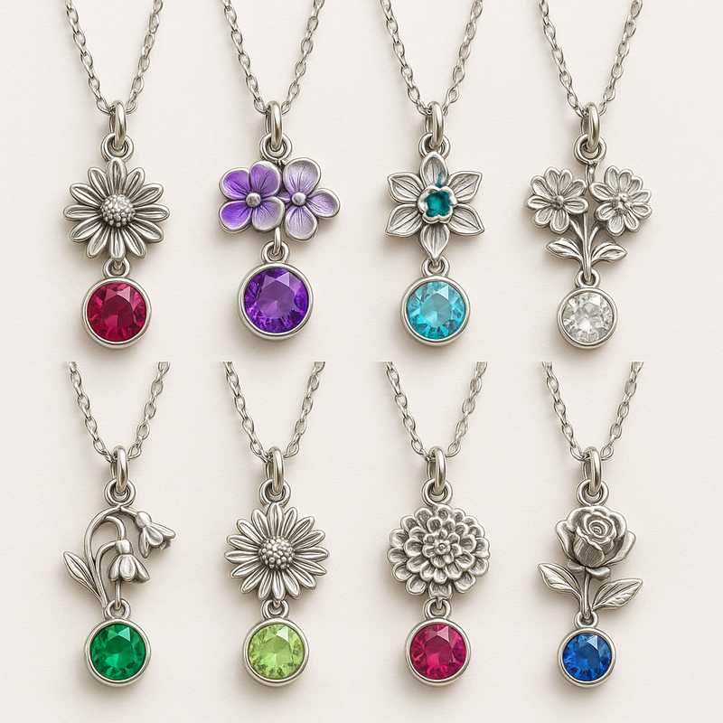 Seasonal Sparkle: Exclusive Birthstone & Flower Charm Necklaces for Every Holiday - Featured Image
