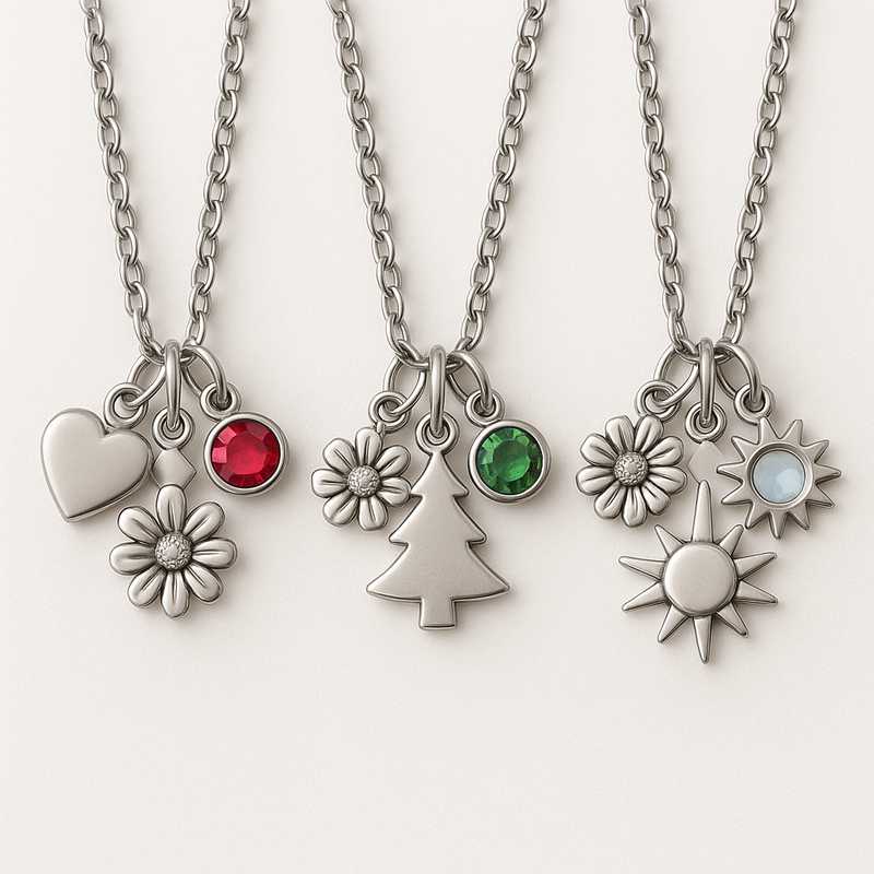 Celebrate Every Season with Custom Birthstone & Flower Charm Necklaces Celebrate Every Season with Custom Birthstone & Flower Charm Necklaces - Featured Image