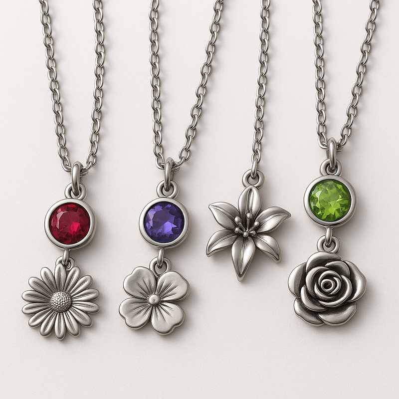 2025 Market Insights: Custom Birthstone & Flower Charm Necklaces in Stainless Steel 2025 Market Insights: Custom Birthstone & Flower Charm Necklaces in Stainless Steel - Featured Image