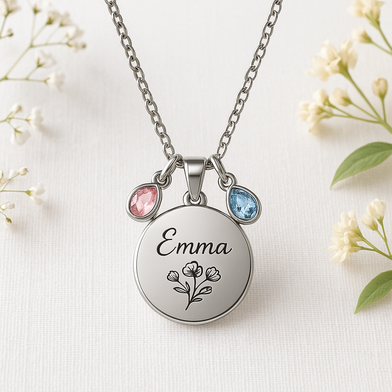 Custom Birthstone Charm Necklace Manufacturing: Boost Your Jewelry Business with Personalized Floral Designs