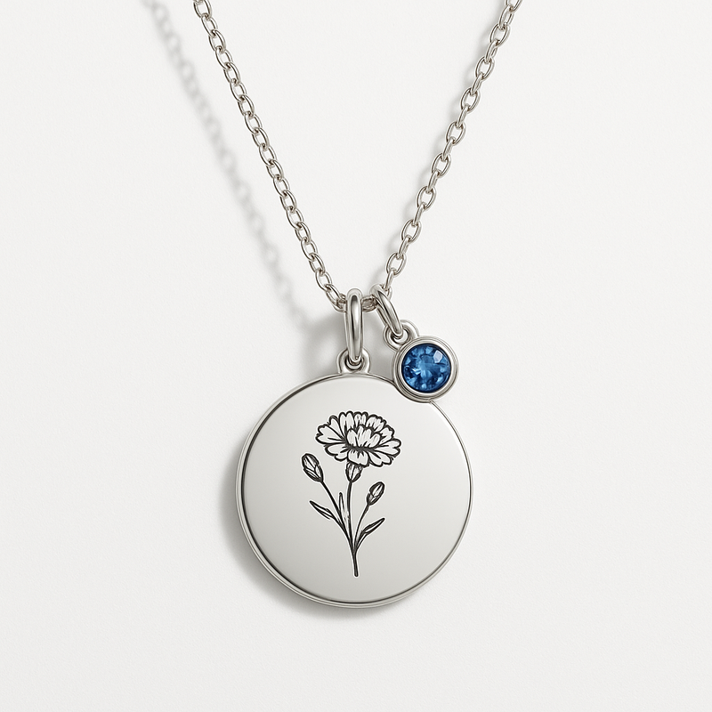 Boost Your Jewelry Brand with Custom Birth Month Flower Birthstone Charm Necklace Manufacturing Solutions