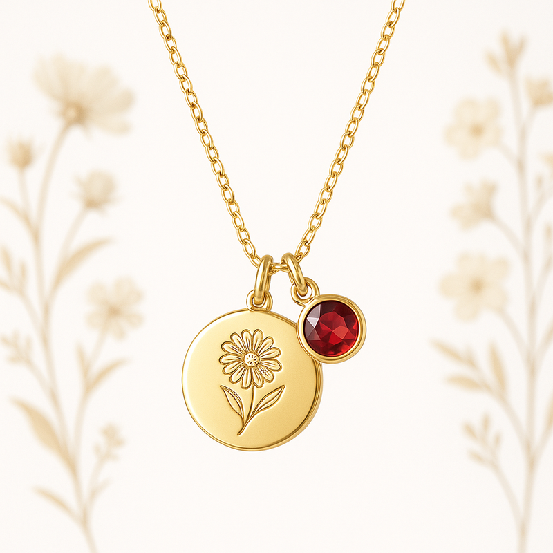 Enhance Your Jewelry Line with Custom Birth Month Flower Birthstone Charm Necklaces: A Trendy and Profitable Customization Option for Wholesale Jewelry Manufacturers