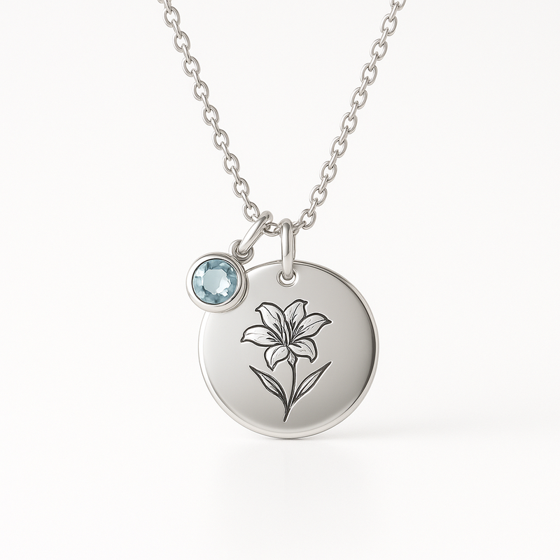 Custom Birth Month Flower Necklace: The Perfect Choice for Personalized Birthstone Charm Necklaces and Jewelry Customization