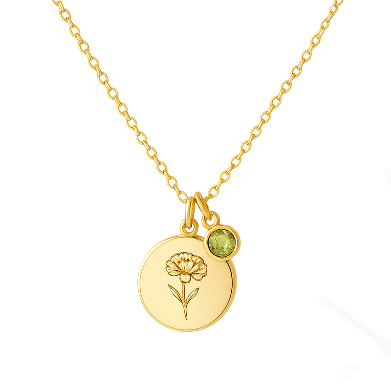 Custom Birth Month Flower Necklace: Boost Your Jewelry Business with Personalized Birthstone Flower Jewelry and Birthstone Charm Necklace Designs