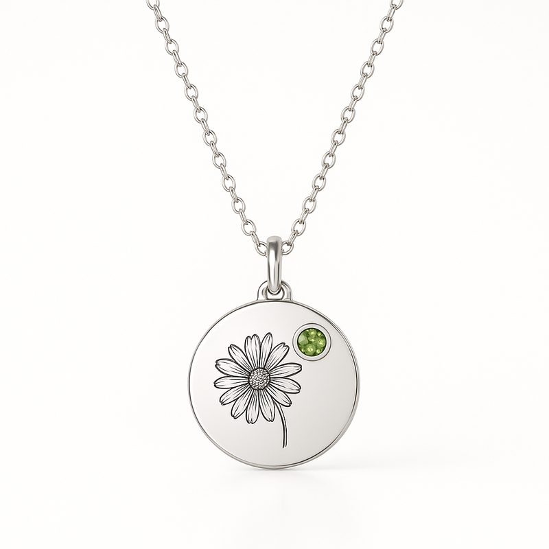Custom Birth Month Flower Necklace: The Perfect Personalized Birthstone Flower Charm Jewelry for Your Jewelry Business Growth