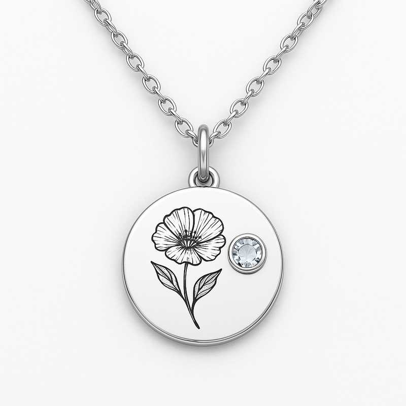 Precision Crafting: Custom Birth Month Flower & Birthstone Stainless Steel Necklaces Precision Crafting: Custom Birth Month Flower & Birthstone Stainless Steel Necklaces - Featured Image