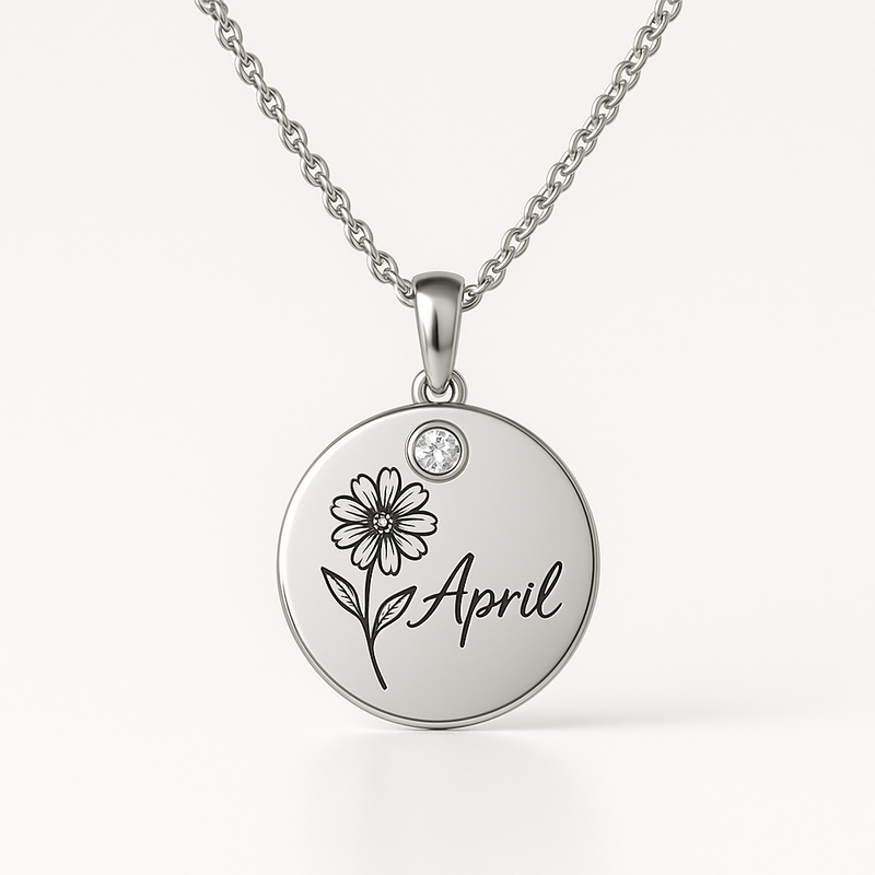 Custom Birthstone Flower Necklace: OEM/ODM Solutions for Trendy, Personalized Birth Month Jewelry with Low MOQ