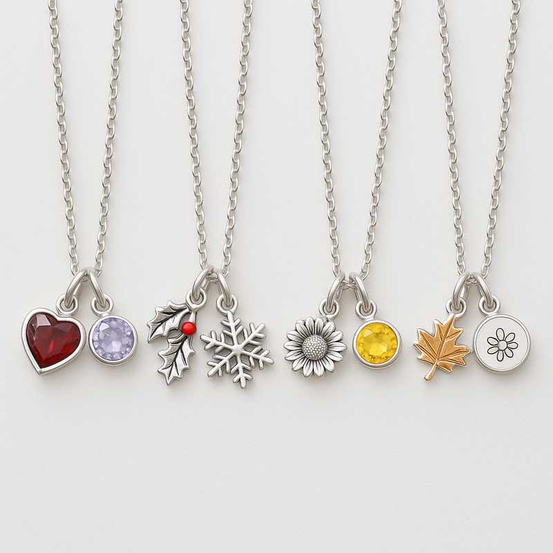 Seasonal Charm: Custom Birthstone & Flower Necklaces for Every Holiday Seasonal Charm: Custom Birthstone & Flower Necklaces for Every Holiday - Featured Image