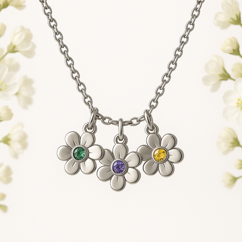 Elevate Your Jewelry Line with Custom Birthstone Flower Charm Necklaces: Low MOQ, High ROI for OEM/ODM Partners