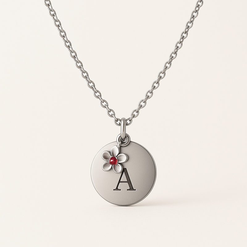 Custom Birthstone Flower Charm Necklace: Boost B2B Growth with Low MOQ Personalized Jewelry Manufacturing