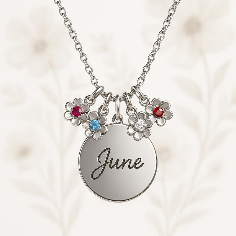 Custom Birthstone Flower Necklace Trends: Boost B2B Sales with Personalized Birth Month Jewelry & Engraved Charm Options