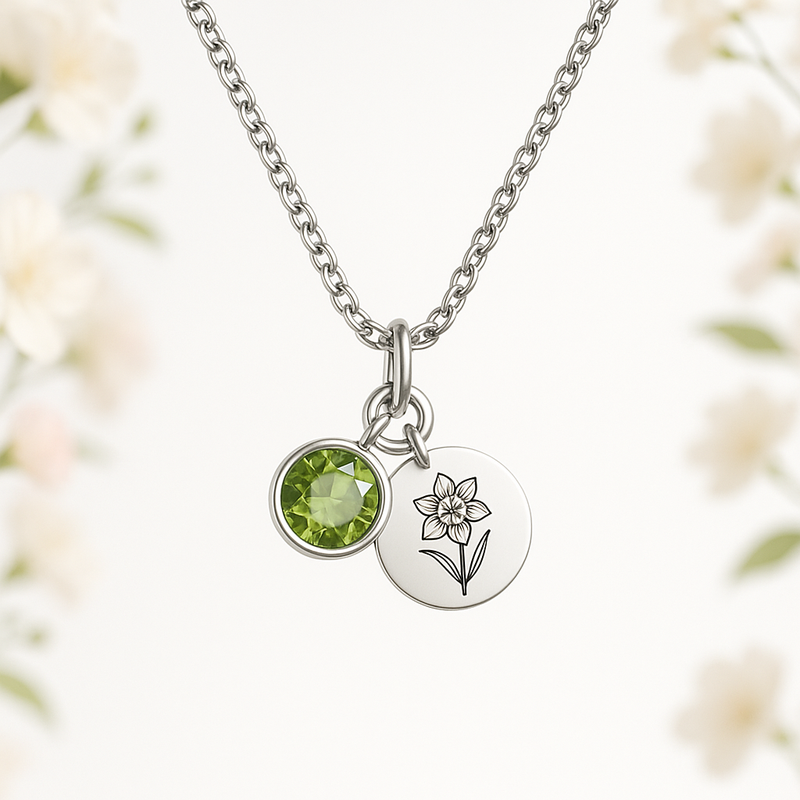 Custom Birthstone Flower Necklace Manufacturing: Boost Your Jewelry Business with Personalized Birth Month Charm Designs