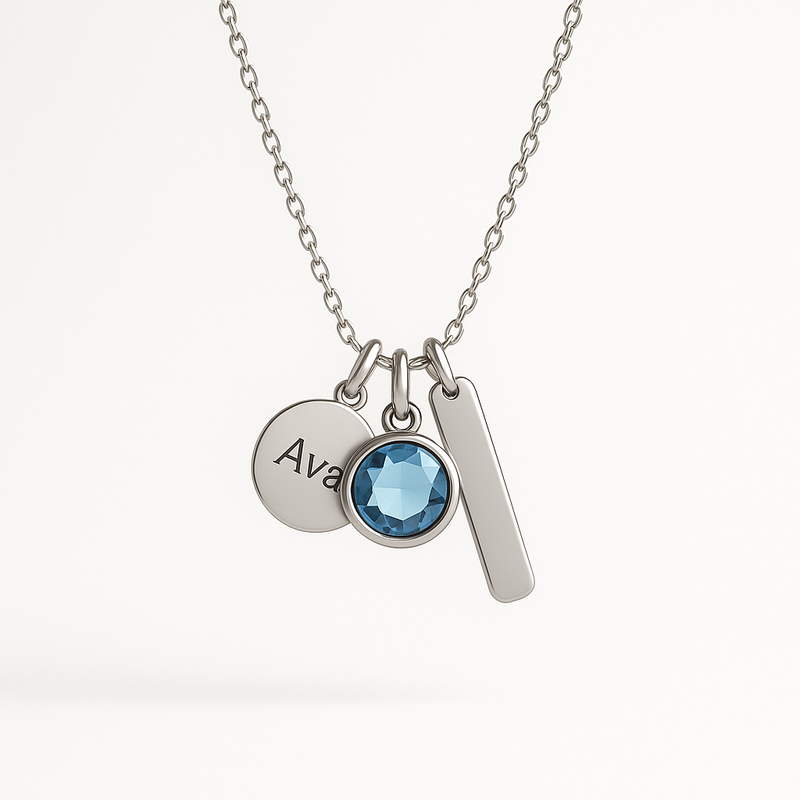 Custom Birthstone Charm Necklace: Boost Business with Trendy Personalized Jewelry for Wholesale and OEM