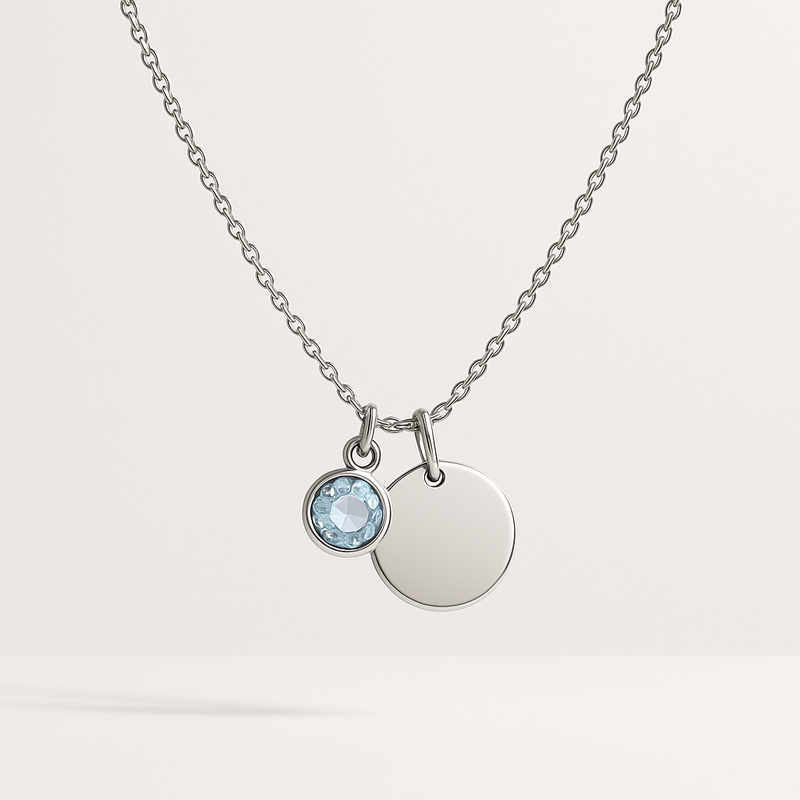 Custom Birthstone Charm Necklace: Boost Your Brand with Personalized Jewelry Manufacturing & Low MOQ Wholesale