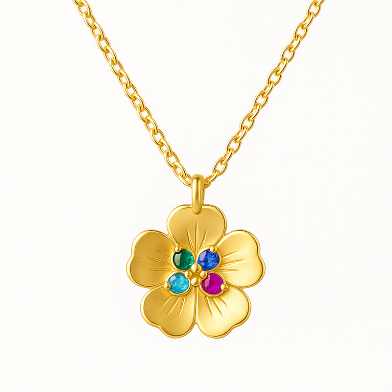 Custom Birthstone Flower Necklace: A Perfect Solution for Personalized Birth Month Charm Jewelry Wholesale Manufacturing