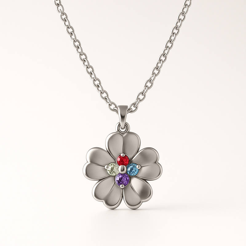 Boost B2B Sales with Custom Birthstone Flower Necklace Designs: Wholesale Jewelry with Low MOQ & OEM Services