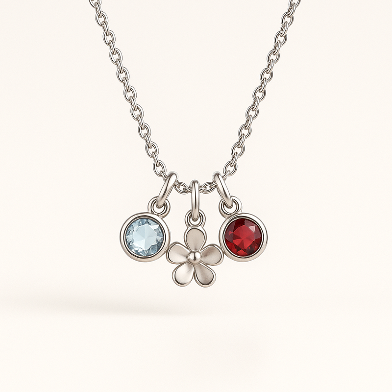 Custom Birthstone Flower Charm Necklace Trends: Boost Your Jewelry Business with Low MOQ & OEM Personalization