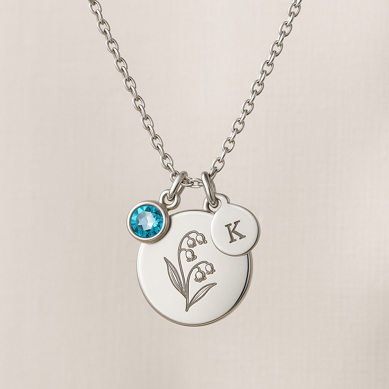 Boost Jewelry Sales with Custom Birth Month Flower Birthstone Charm Necklaces: Low MOQ OEM/ODM Solutions