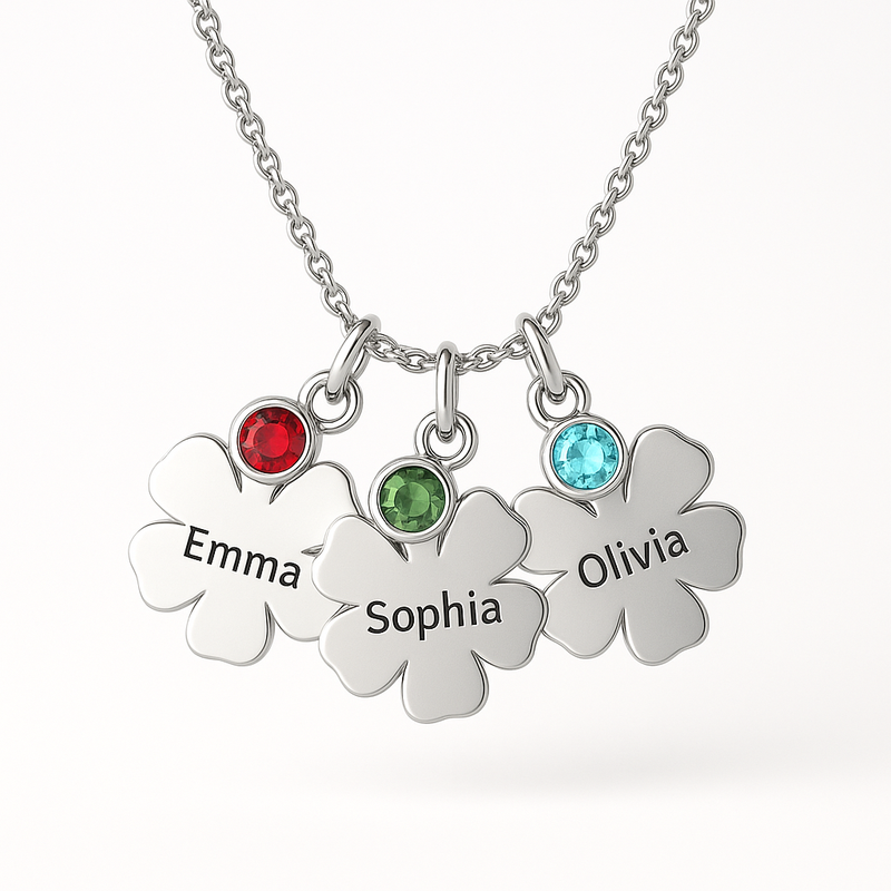 Custom Birthstone Flower Necklace: Wholesale Solutions for Personalized Birth Month Jewelry & Charm Designs