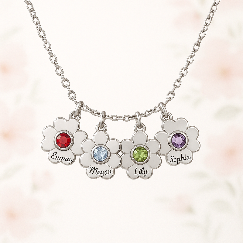 Custom Birthstone Flower Charm Necklace Trends: Boost Business with Personalized Jewelry Manufacturing Services