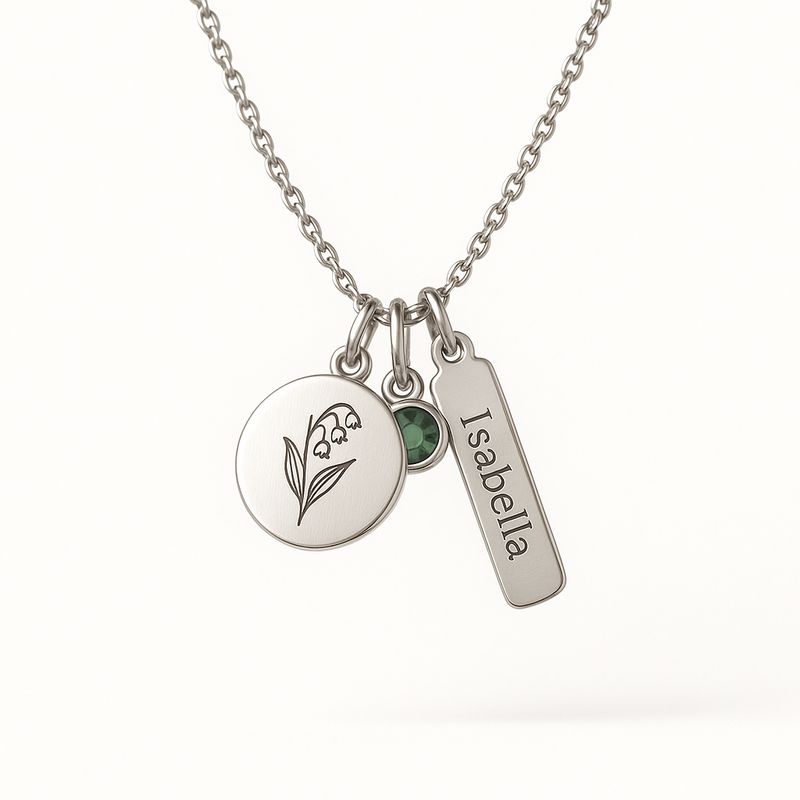 Custom Birth Month Flower Birthstone Charm Necklace: OEM/ODM Trends in Personalized Jewelry Manufacturing