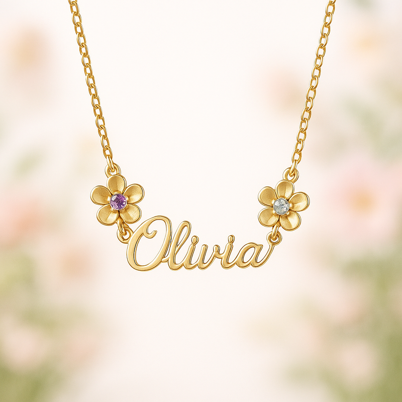 Boost Business Growth with Custom Birthstone Flower Necklace Manufacturing: Low MOQ, High Customization & Trend Appeal