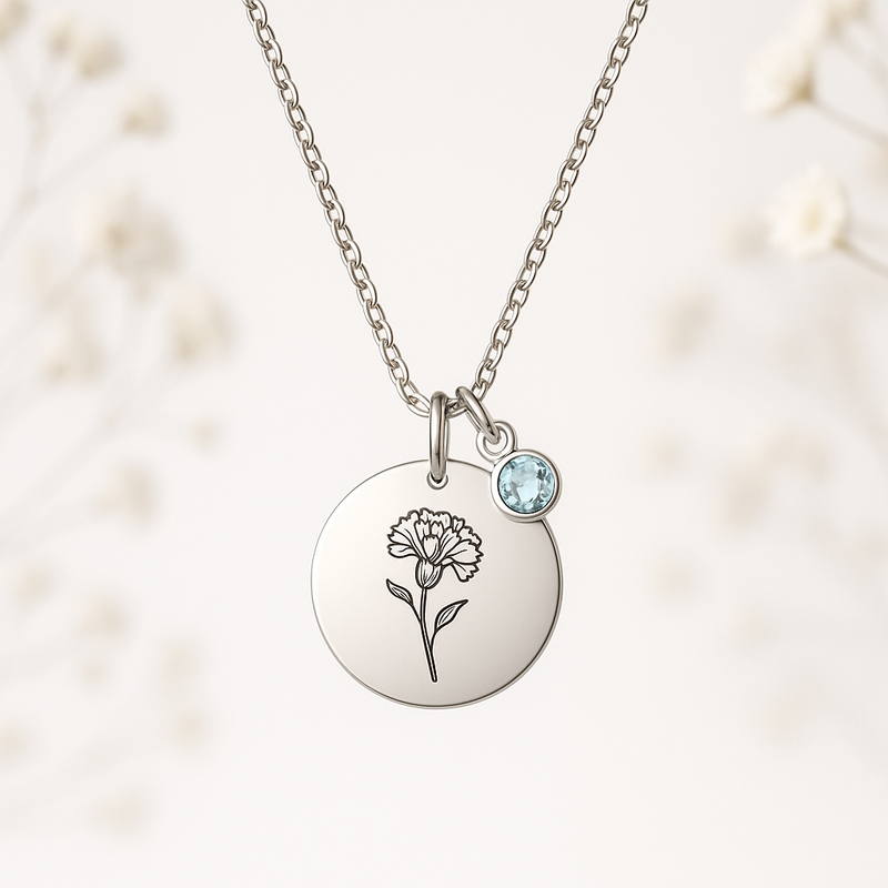Custom Birth Month Flower Necklace Trends: Boost Business with Personalized Birthstone Charm Jewelry & Wholesale Pendant Design