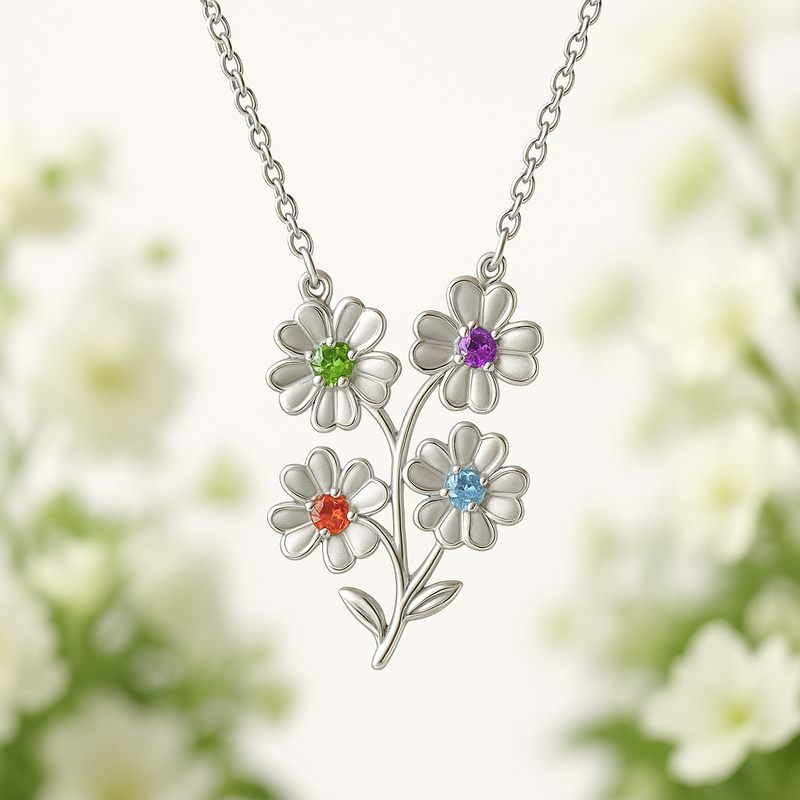 Custom Birthstone Flower Necklace Trends: Boost Your Jewelry Business with Personalized Birth Month Jewelry Manufacturing