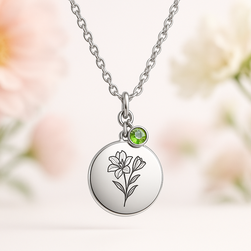 Elevate Your Brand with Custom Birth Month Flower Necklace Collections: OEM/ODM Manufacturing for Personalized Birthstone Charm Jewelry