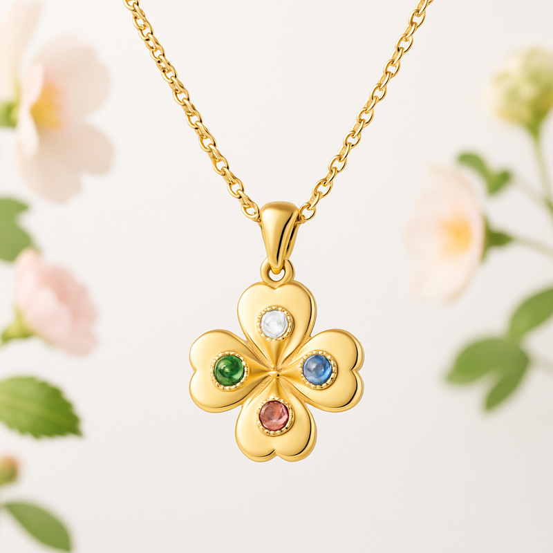 Custom Birthstone Flower Necklace: Boost B2B Sales with Personalized Birth Month Charm Jewelry for Wholesale Growth
