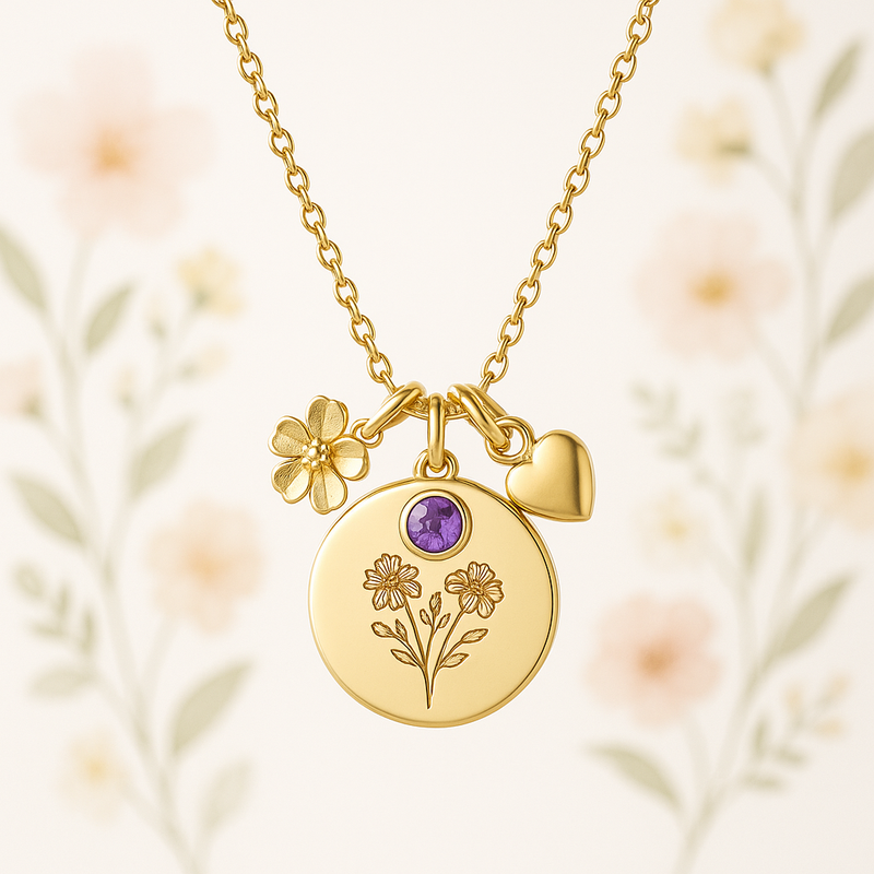Boost Jewelry Business Growth with Custom Birth Month Flower Birthstone Charm Necklace: OEM/ODM Trends & Tips