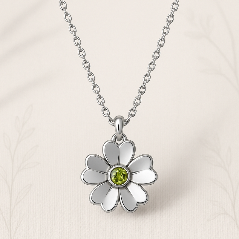Custom Birthstone Flower Necklace: OEM/ODM Wholesale Jewelry That Elevates Your Brand with Personalized Birth Month Designs