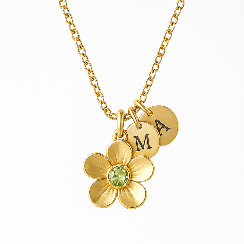 Custom Birthstone Flower Necklace Manufacturing: Boost B2B Sales with Personalized Birth Month Charm Jewelry