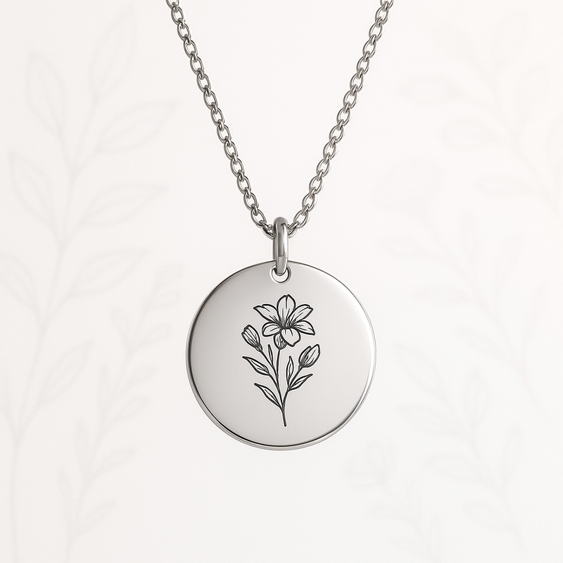 Custom Birth Month Flower Necklace: OEM/ODM Stainless Steel Jewelry Solutions for High-Volume Customization & Business Growth