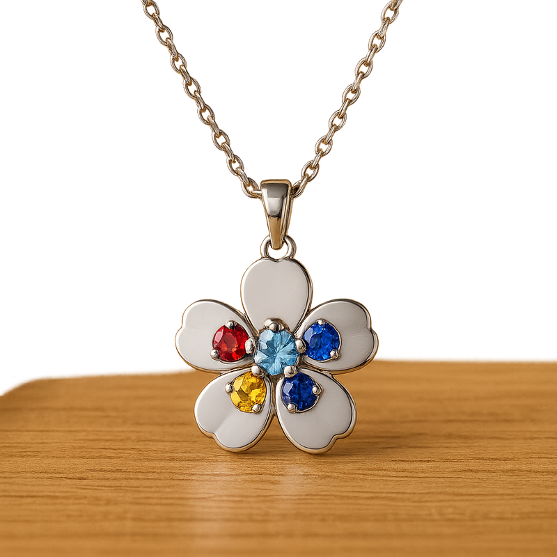 Custom Birthstone Flower Necklace: The Ultimate Personalized Birth Month Jewelry Gift for Wholesale Growth