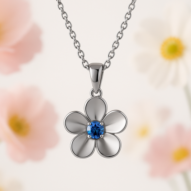 Custom Birthstone Flower Necklace: Boost Your Jewelry Brand with Low MOQ, High-Quality OEM/ODM Manufacturing