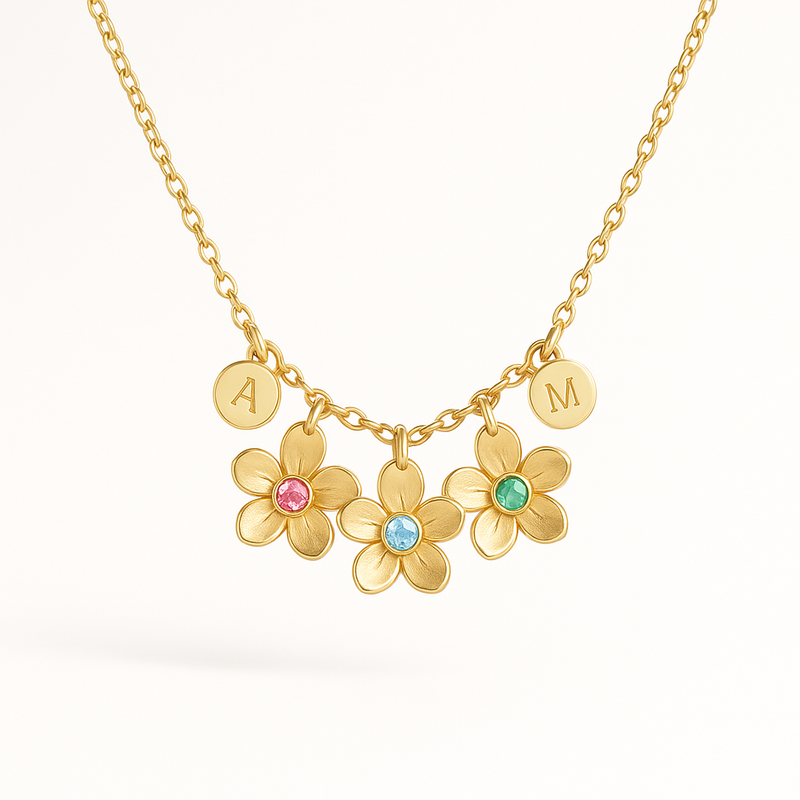 Custom Birthstone Flower Necklace Solutions for Jewelry Brands: Boost Sales with Personalized Charm Jewelry Manufacturing