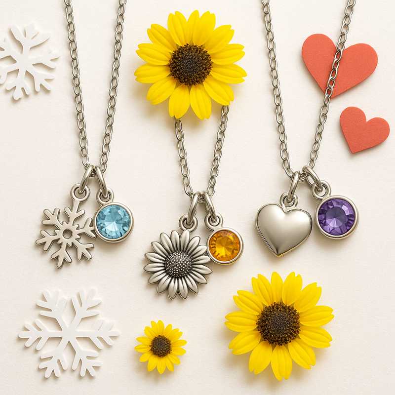 Seasonal Bloom: Custom Birthstone & Flower Charm Necklaces for Every Celebration Seasonal Bloom: Custom Birthstone & Flower Charm Necklaces for Every Celebration - Featured Image