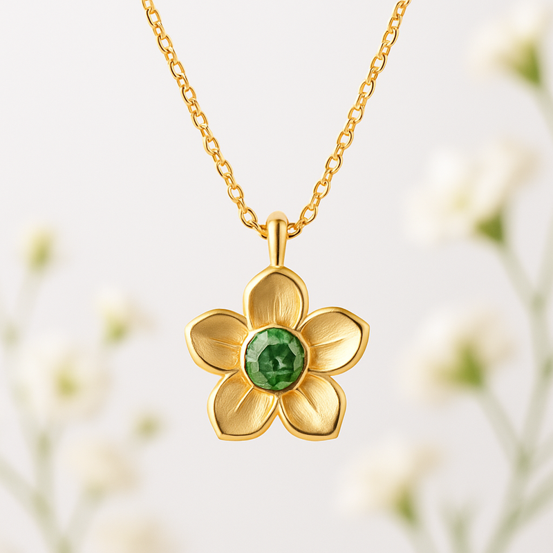 Custom Birthstone Flower Necklace Designs for OEM/ODM: Unlock New Opportunities in Personalized Women’s Gift Jewelry Wholesale