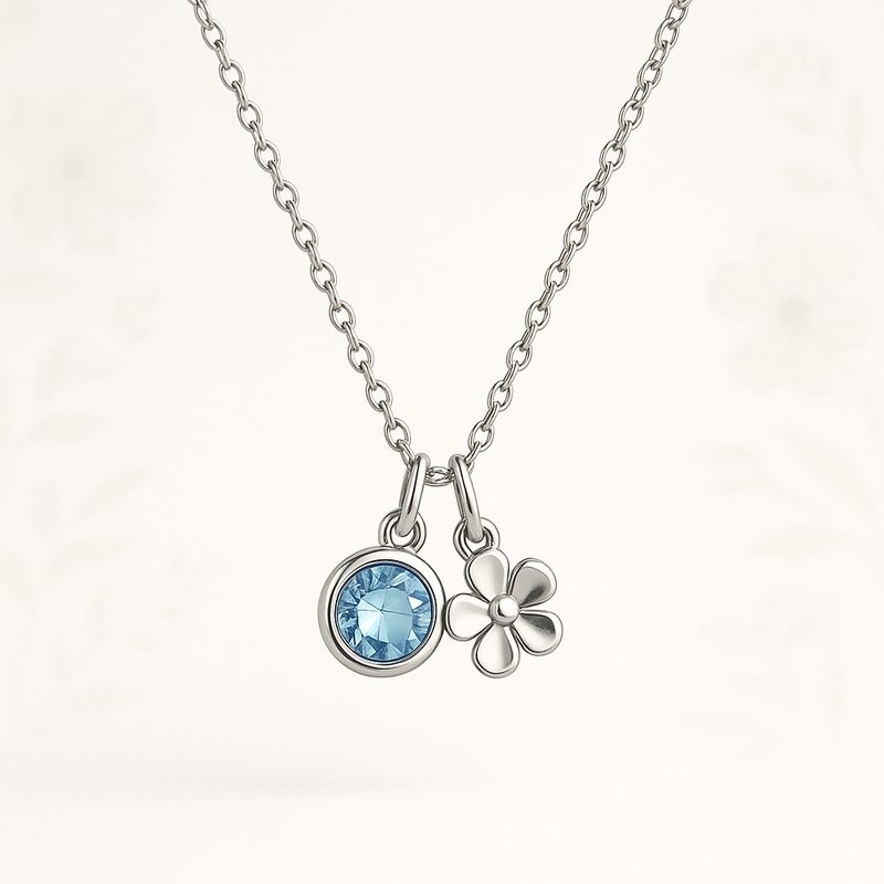 Elevate Your Jewelry Brand with Dedicate Women's Gift Necklaces: Custom Birthstone & Flower Charm Options