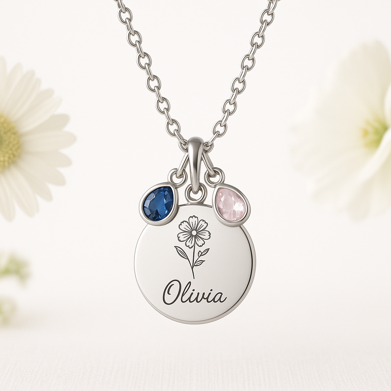 Boost Your Jewelry Brand with Custom Birthstone Charm Necklaces: Durable, Low-MOQ Options for Gift-Ready Floral Designs