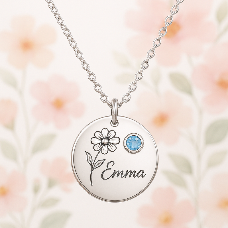 Custom Birthstone Flower Necklace for Women: A Profitable OEM/ODM Jewelry Trend with Low MOQ & High Customization